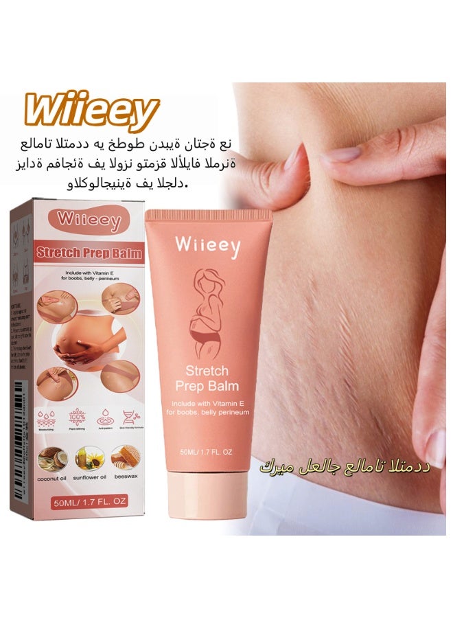 Wiieey Postpartum Repair Massage Cream 50ml is specially formulated for pregnant and postpartum skin. It gently nourishes and smooths skin, improves elasticity, and firms the abdomen. - Image 1